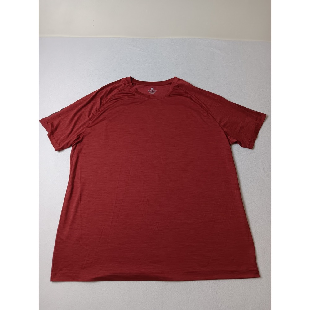 Etonic‎ Mens XXL Dark Red Heathered Performance Raglan Sleeve T-Shirt Activewear